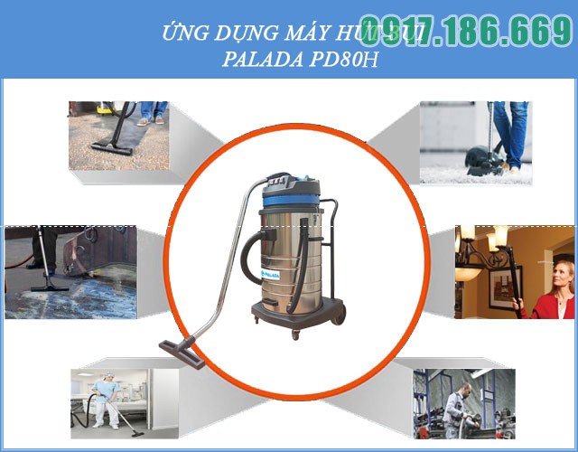 máy hút bụi công nghiệp nhà xưởng Palada PD80H