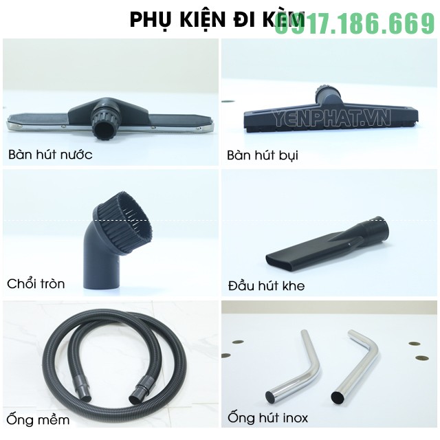 Máy hút bụi hút nước Palada PD80H