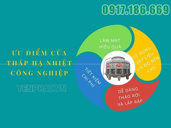 ưu điểm của tháp giải nhiệt công nghiệp Kumisai