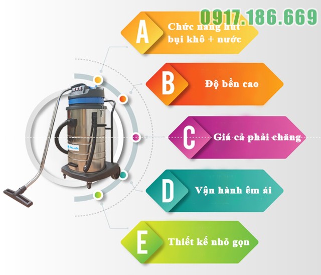 Máy hút bụi nhà xưởng Palada 90-02