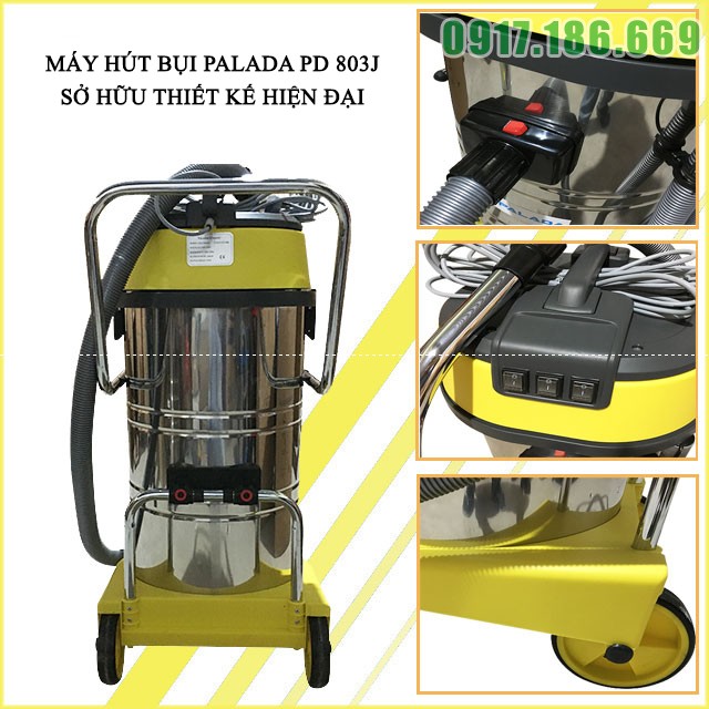 Máy hút bụi công suất lớn Palada PD803J