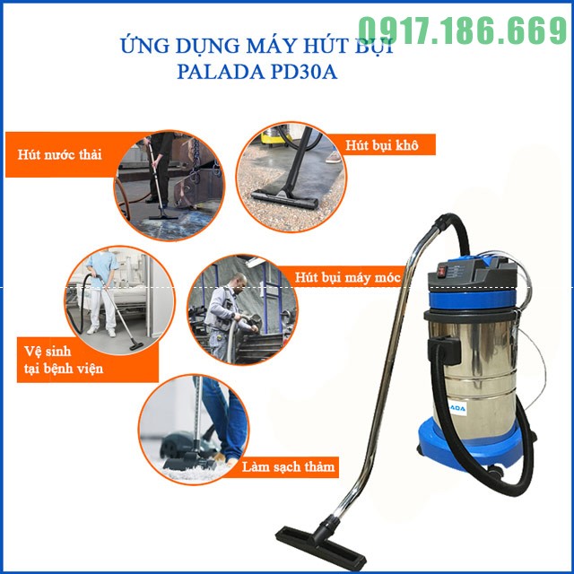 Máy hút bụi trong nhà xưởng Palada PD 30A