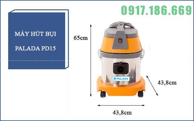 Máy hút bụi hút nước Palada PD15