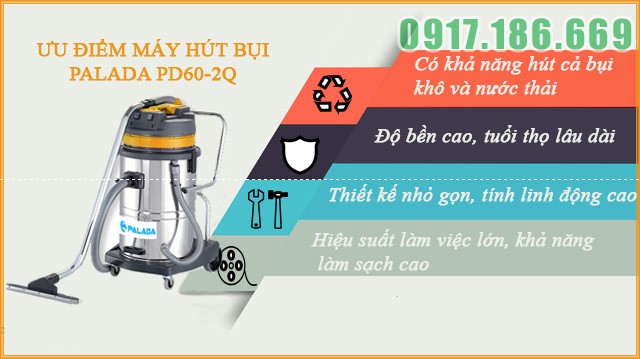 Máy hút bụi Palada PD60-2Q