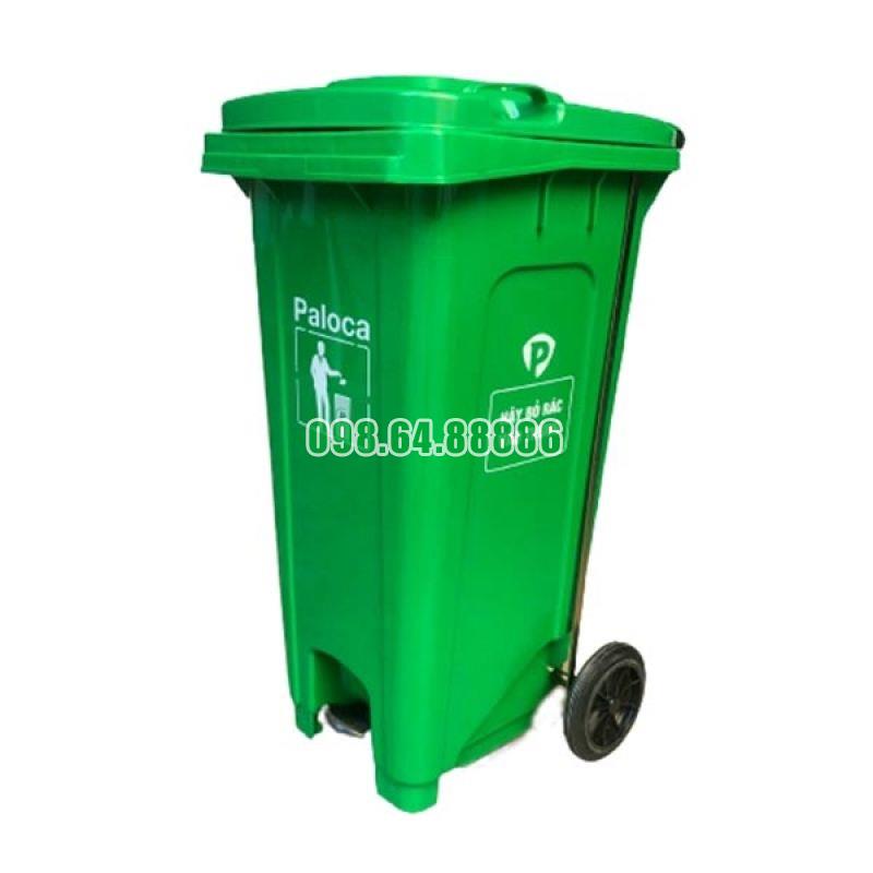 Bán Thùng rác nhựa HDPE 120 lít có đạp chân