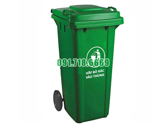 Bán Thùng rác nhựa HDPE 60 lít bánh xe