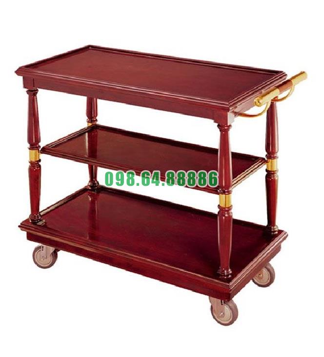 Bán Xe đẩy phục vụ bàn bằng gỗ cao cấp