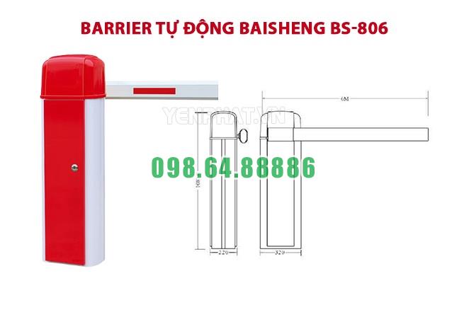 Bán Barrier tự động kiểm soát ra vào Baisheng BS-806