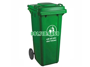 Bán Thùng rác nhựa HDPE 60 lít bánh xe